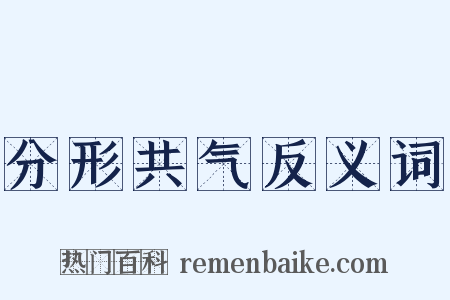 分形共气反义词是什么意思的图片